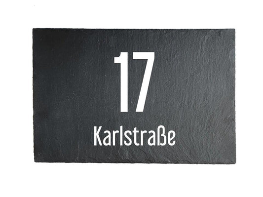 Haustürschild Karlstrasse