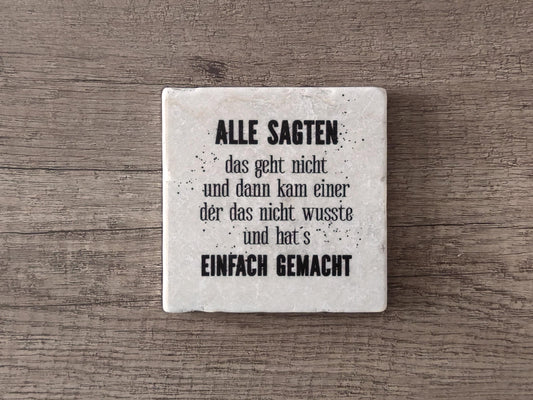 Untersetzer aus Marmor | Alle sagten, das geht nicht... | Vintage | Shabby |